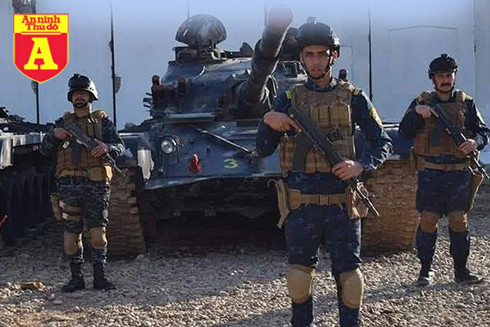 Xe tăng T-72 của cảnh sát Iraq