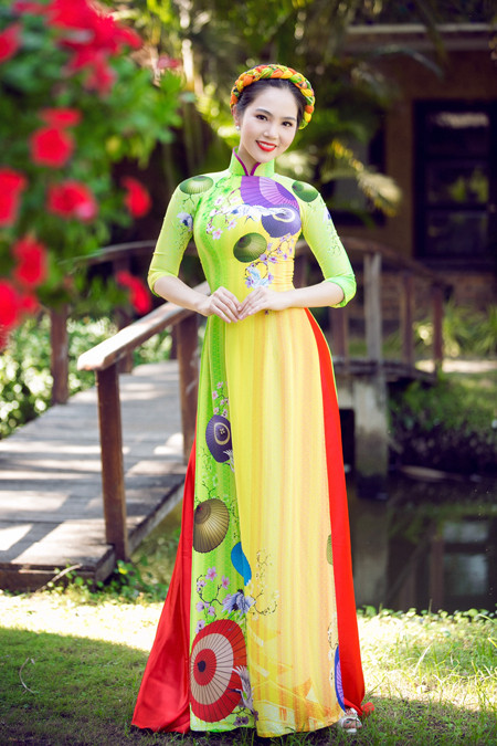 Dương Kim Ánh rạng ngời với áo dài đón Xuân ảnh 2