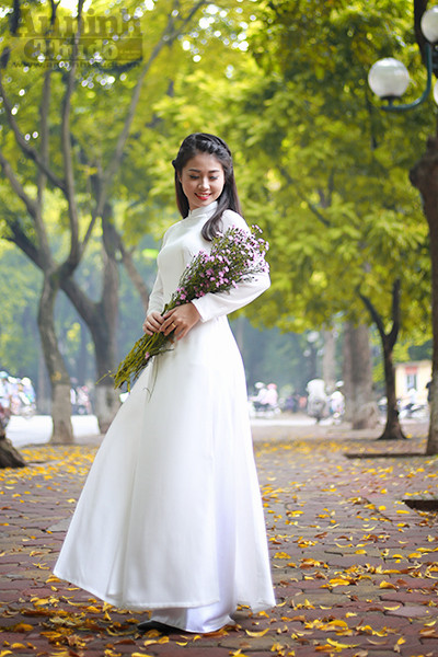 Nữ sinh Đại học PCCC đẹp dịu dàng trong tà áo dài truyền thống ảnh 12