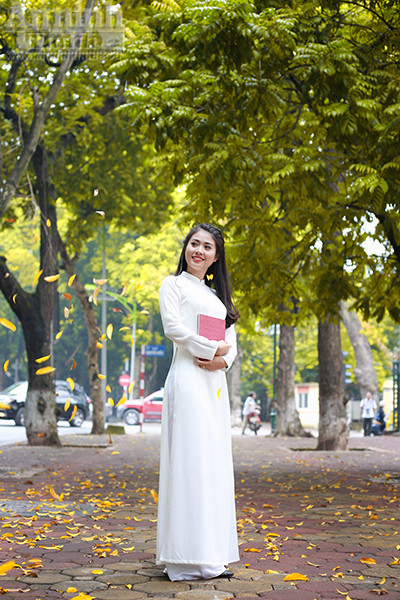 Nữ sinh Đại học PCCC đẹp dịu dàng trong tà áo dài truyền thống ảnh 6