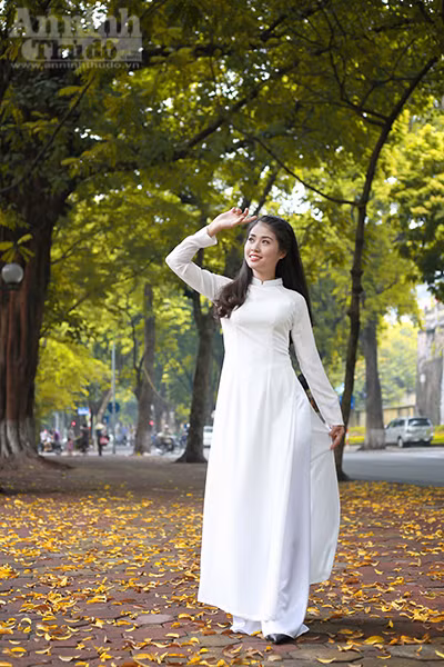 Nữ sinh Đại học PCCC đẹp dịu dàng trong tà áo dài truyền thống ảnh 4