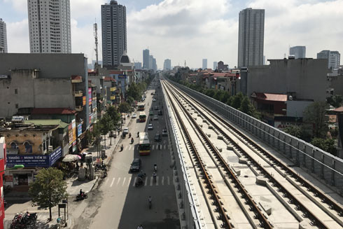 Phát hiện rỉ sét một số vị trí ray đường sắt trên cao Cát Linh - Hà Đông ảnh 1