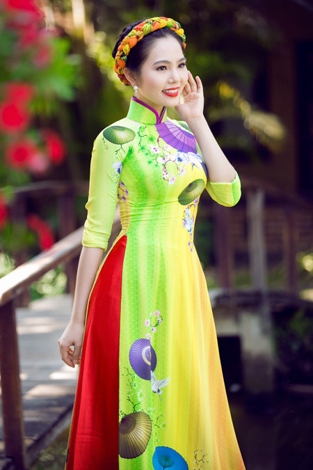 Dương Kim Ánh rạng ngời với áo dài đón Xuân ảnh 3