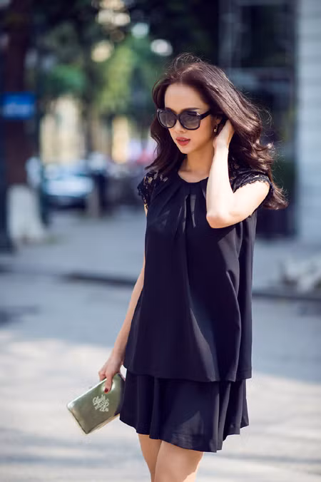 Vũ Ngọc Anh khoe vóc dáng thanh mảnh đầy quyến rũ với đầm maxi ảnh 2