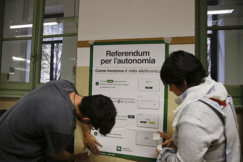 Hai khu vực ở Italy trưng cầu dân ý đòi quyền tự trị ảnh 1