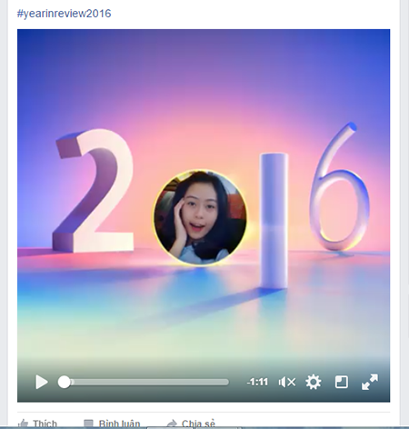 Người dùng Facebook ở Việt Nam đua nhau "Nhìn lại một năm" ảnh 1