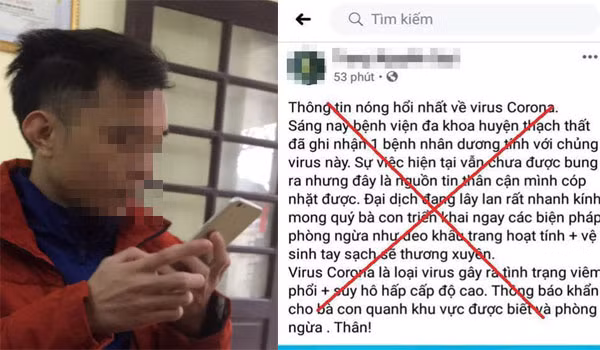 Nam MC tung tin sai sự thật về dịch do virus Corona bị phạt 12,5 triệu đồng ảnh 1