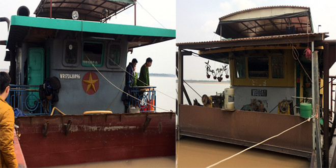 Đánh chặn "cát tặc" nơi thượng nguồn những con sông chảy qua địa bàn Hà Nội ảnh 1