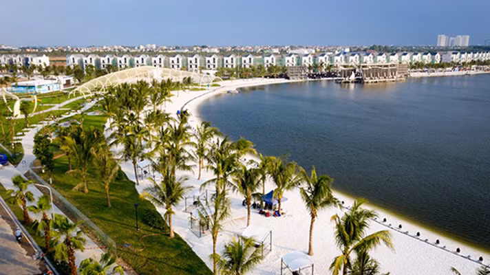 4 kỷ lục của hồ nước ngọt trong lòng ‘Thành phố biển hồ’ Vinhomes Ocean Park ảnh 1