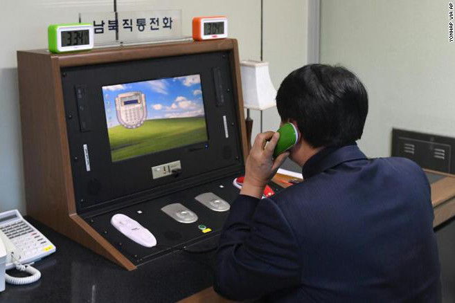 Đường dây nóng giữa Hàn Quốc và Triều Tiên được nối lại như thế nào? ảnh 1 Đường dây nóng giữa Hàn Quốc và Triều Tiên được nối lại như thế nào? ảnh 1
