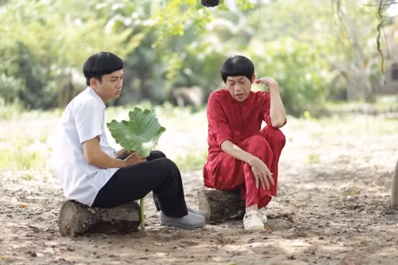 Hoài Lâm hài hước với kiểu tóc "đầu nấm" trong phim Tết ảnh 8