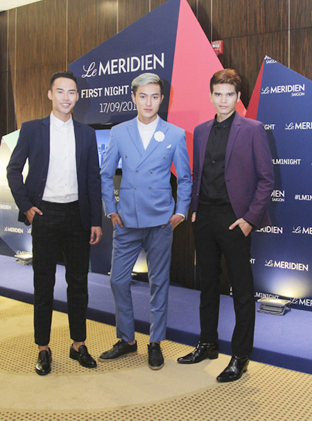 Mâu Thuỷ, Nguyễn Oanh dẫn 3 hotboy Vietnam's Next Top Model 2015 dự sự kiện ảnh 1