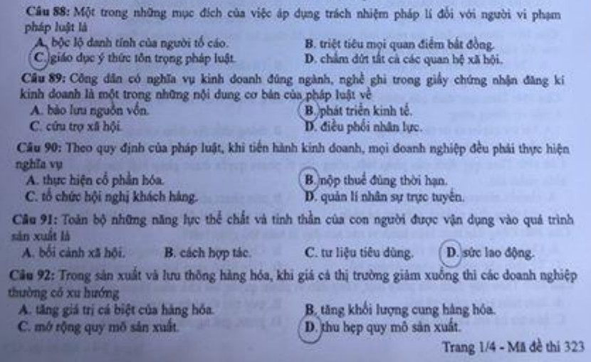 Đáp án tham khảo, nhận định đề thi môn Lịch sử - Kỳ thi THPT Quốc gia 2020 ảnh 3