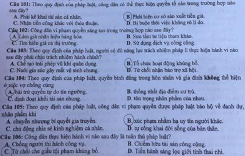 Đáp án tham khảo, nhận định đề thi môn Lịch sử - Kỳ thi THPT Quốc gia 2020 ảnh 5