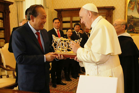 Giáo hoàng Francis bày tỏ tình cảm yêu mến Việt Nam ảnh 1