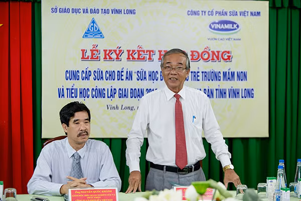 Vinamilk chính thức được chọn là nhà cung cấp sữa học đường tại tỉnh Vĩnh Long ảnh 2