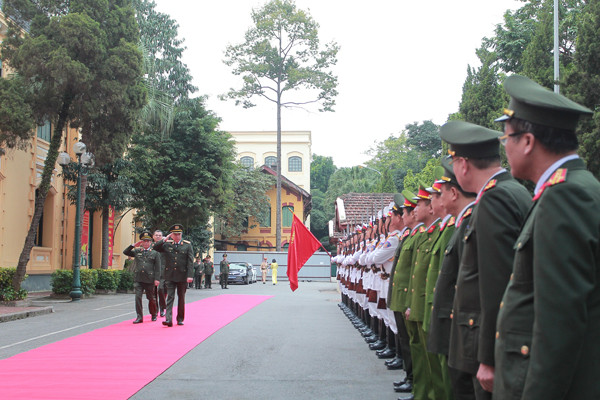 Đại tướng Tô Lâm, Bộ trưởng Bộ Công an kiểm tra công tác Công an Hà Nội ảnh 2 Đại tướng Tô Lâm, Bộ trưởng Bộ Công an kiểm tra công tác Công an Hà Nội ảnh 2