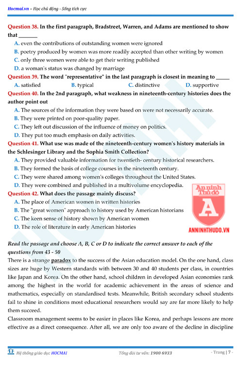 Tự đánh giá trước Kỳ thi THPT Quốc gia 2018 (4): Kiểm tra môn Tiếng Anh & Đáp án môn Hóa học ảnh 17 Tự đánh giá trước Kỳ thi THPT Quốc gia 2018 (4): Kiểm tra môn Tiếng Anh & Đáp án môn Hóa học ảnh 17