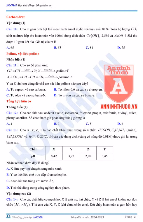 Tự đánh giá trước Kỳ thi THPT Quốc gia 2018 (3): Kiểm tra môn Hóa học & Đáp án môn Vật lí ảnh 5