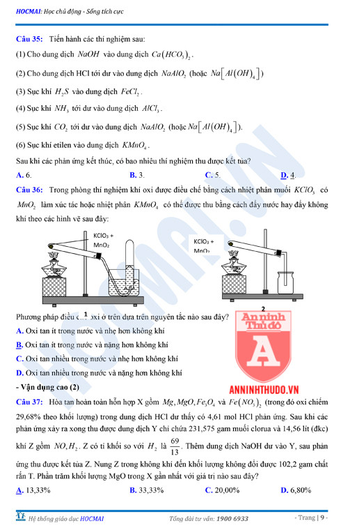 Tự đánh giá trước Kỳ thi THPT Quốc gia 2018 (3): Kiểm tra môn Hóa học & Đáp án môn Vật lí ảnh 22