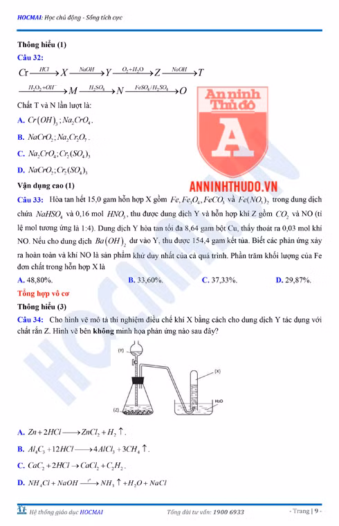Tự đánh giá trước Kỳ thi THPT Quốc gia 2018 (3): Kiểm tra môn Hóa học & Đáp án môn Vật lí ảnh 11