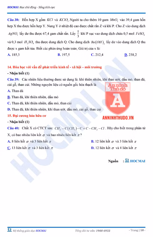 Tự đánh giá trước Kỳ thi THPT Quốc gia 2018 (3): Kiểm tra môn Hóa học & Đáp án môn Vật lí ảnh 23