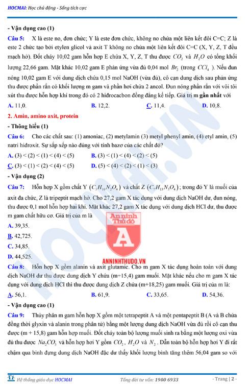 Tự đánh giá trước Kỳ thi THPT Quốc gia 2018 (3): Kiểm tra môn Hóa học & Đáp án môn Vật lí ảnh 15