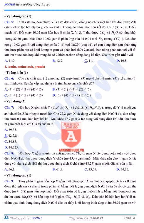 Tự đánh giá trước Kỳ thi THPT Quốc gia 2018 (3): Kiểm tra môn Hóa học & Đáp án môn Vật lí ảnh 15