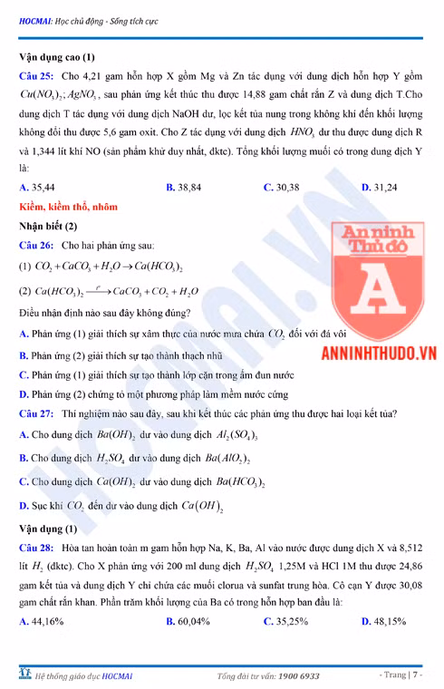 Tự đánh giá trước Kỳ thi THPT Quốc gia 2018 (3): Kiểm tra môn Hóa học & Đáp án môn Vật lí ảnh 9