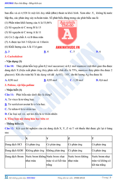 Tự đánh giá trước Kỳ thi THPT Quốc gia 2018 (3): Kiểm tra môn Hóa học & Đáp án môn Vật lí ảnh 16
