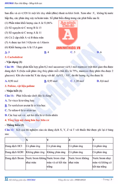 Tự đánh giá trước Kỳ thi THPT Quốc gia 2018 (3): Kiểm tra môn Hóa học & Đáp án môn Vật lí ảnh 16