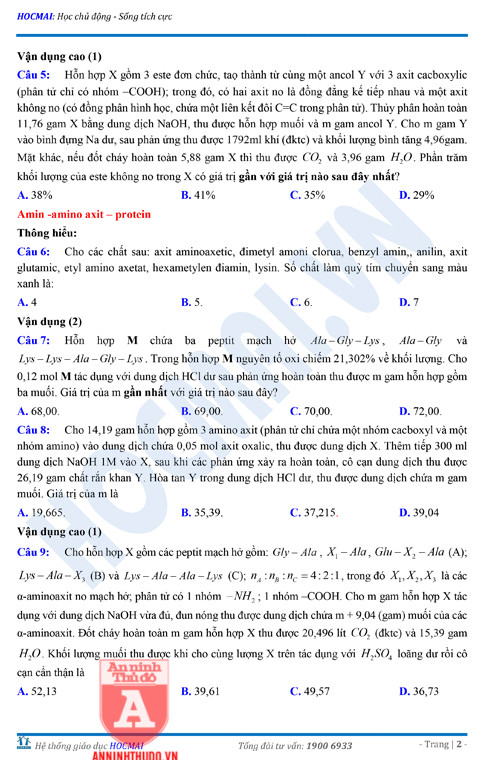 Tự đánh giá trước Kỳ thi THPT Quốc gia 2018 (3): Kiểm tra môn Hóa học & Đáp án môn Vật lí ảnh 4