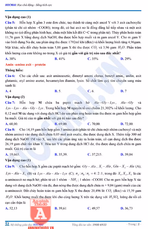 Tự đánh giá trước Kỳ thi THPT Quốc gia 2018 (3): Kiểm tra môn Hóa học & Đáp án môn Vật lí ảnh 4