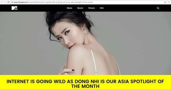 Đông Nhi được vinh danh là nghệ sĩ nổi bật nhất tháng 7 trên MTV Asia ảnh 1
