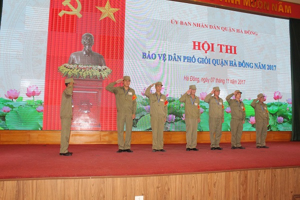 Sôi nổi hội thi Bảo vệ dân phố giỏi quận Hà Đông ảnh 3