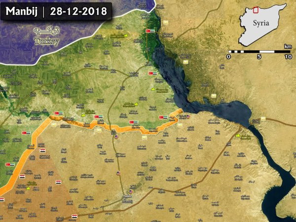 Bản đồ mới nhất về mặt trận Manbij: SAA vẫn ở ngoài thành phố ảnh 1