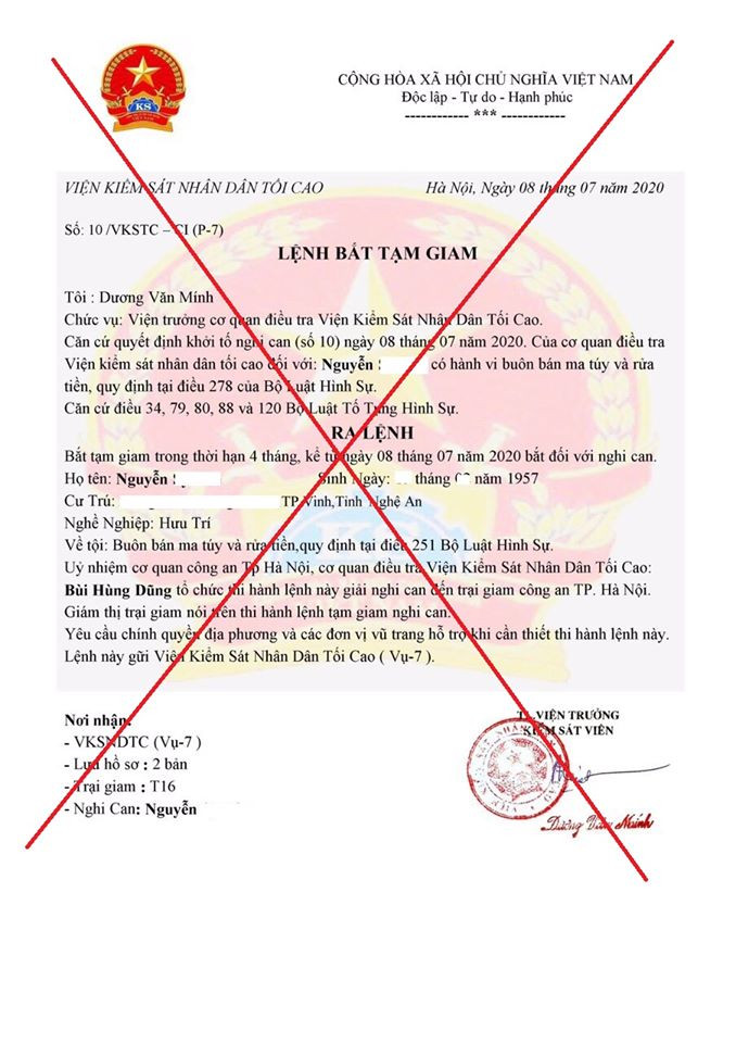 Nhận lệnh tạm giam vì liên quan đến đường dây ma túy qua zalo, cụ ông mất 120 triệu ảnh 1