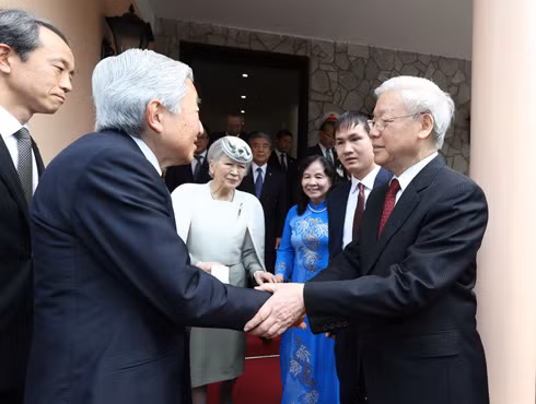 Nhà vua Nhật Bản: Mong hai nước tiếp tục hợp tác vì hòa bình thế giới ảnh 1