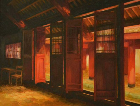 Họa sĩ Lê Như Hà: Thanh thản trong những ngôi chùa cũ ảnh 2