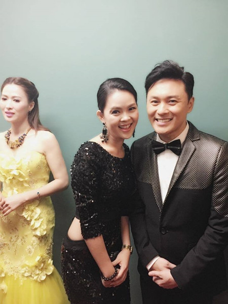 Vương Thu Phương, Diệu Huyền dự sinh nhật đài TVB Hong Kong ảnh 5