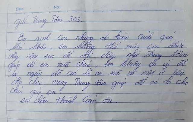 Bé gái bị bỏ rơi ở cổng Làng trẻ em SOS cùng lời nhắn "nhờ nuôi giúp" ảnh 1