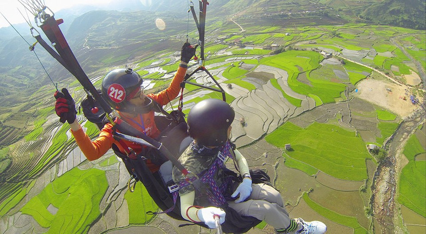Ngắm ruộng bậc thang trên dù lượn – trải nghiệm khó quên với người mê "xê dịch" ảnh 2