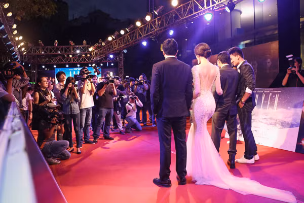 Vũ Ngọc Anh đẹp tựa nữ thần sánh đôi Trần Bảo Sơn công chiếu phim “Quyên” ảnh 3