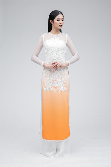 Ngọc Hân làm "nàng thơ" trong BST áo dài của Hà Duy ảnh 5 Ngọc Hân làm "nàng thơ" trong BST áo dài của Hà Duy ảnh 5