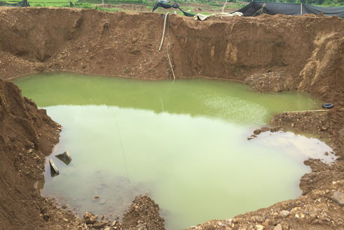 Bãi đào đãi vàng tại Kim Bôi, Hòa Bình núp bóng đào ao thả cá ở xã Mỵ Hòa ảnh 1