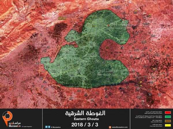 Đông Ghouta gần như bị chia cắt sau những bước tiến mới của SAA ảnh 1