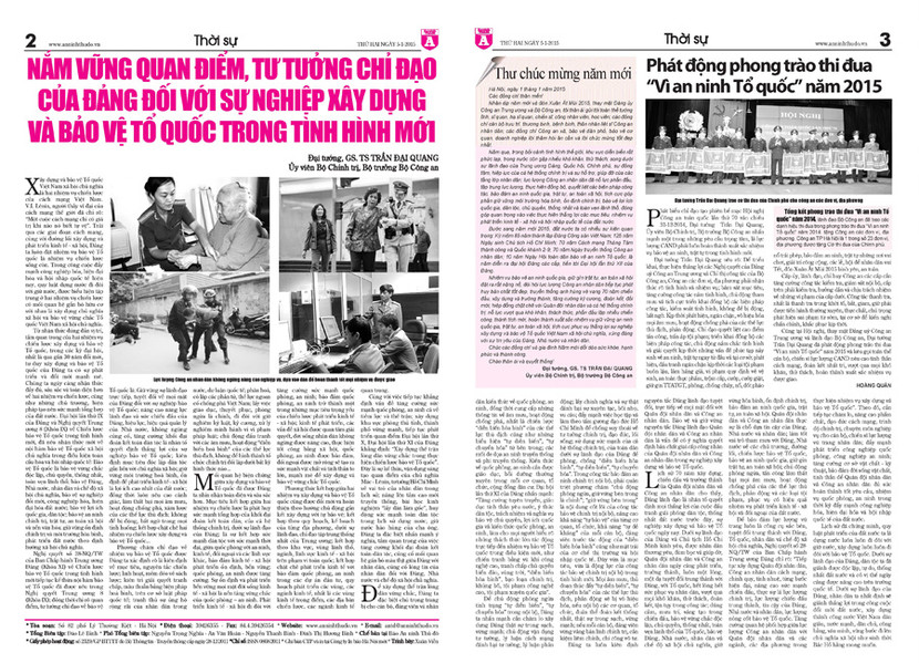 Những bài viết sâu sắc về công tác công an của đồng chí Trần Đại Quang trên Báo An ninh Thủ đô ảnh 2