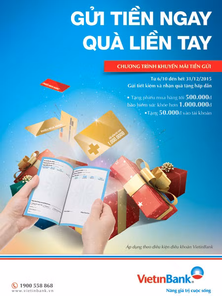 Cùng VietinBank "Gửi tiền ngay - Quà liền tay" ảnh 1