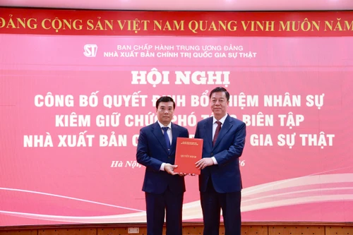 Đồng chí Nguyễn Thái Bình giữ chức Phó Tổng Biên tập Nhà xuất bản Chính trị quốc gia Sự thật