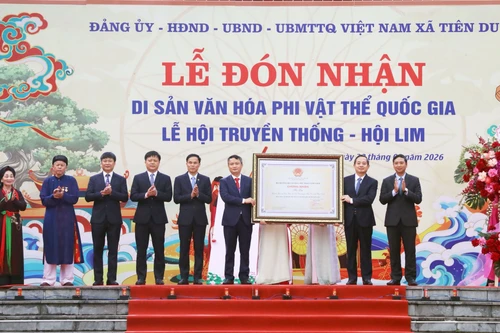Hội Lim đón nhận danh hiệu Di sản văn hóa phi vật thể Quốc gia